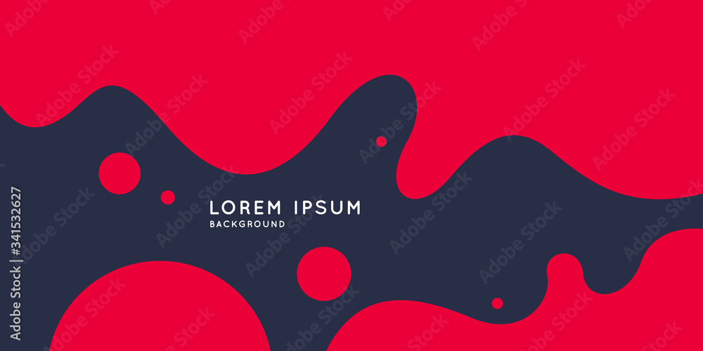 Poster modern backgrounds with abstract elements and dynamic shapes. compositions of colored spots. vector 