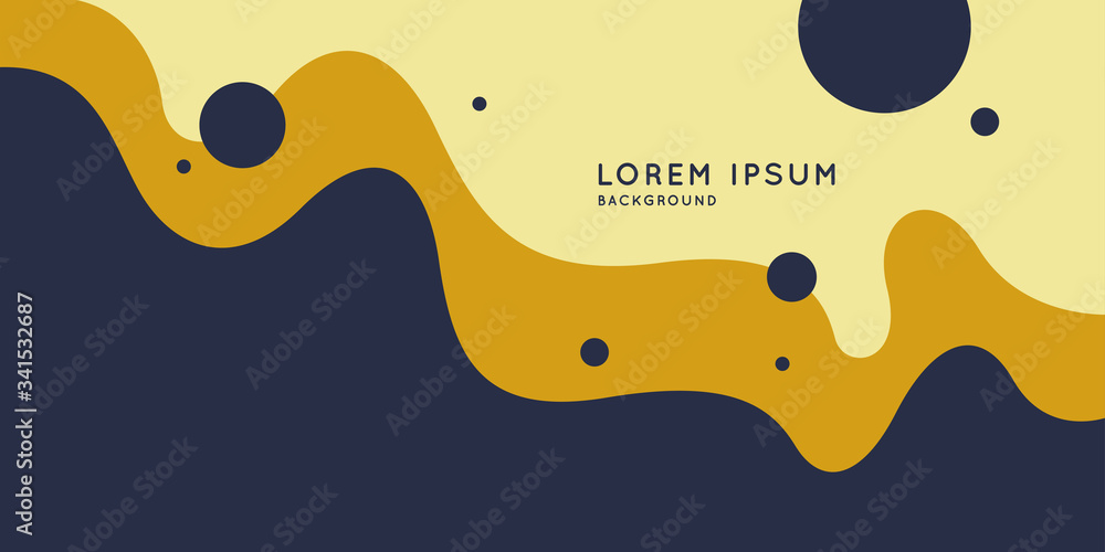 Poster modern backgrounds with abstract elements and dynamic shapes. compositions of colored spots. vector 