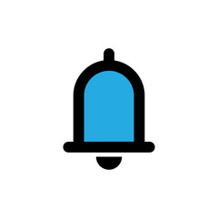 Bell icon vector. Notification symbol.