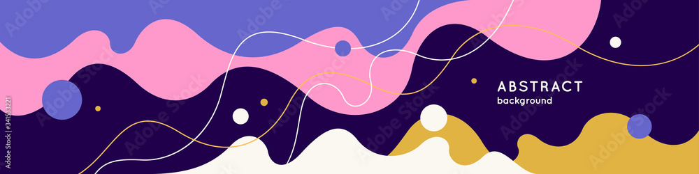 Aufkleber modern backgrounds with abstract elements and dynamic shapes. compositions of colored spots. vector 