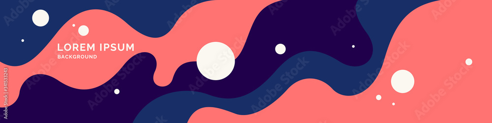 Poster modern backgrounds with abstract elements and dynamic shapes. compositions of colored spots. vector 