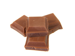 chocolate isolated on white background