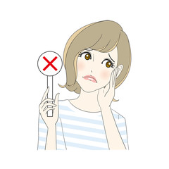 ダメ出しする女性