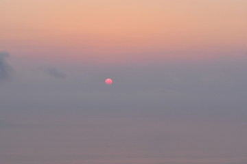 smoky sunset