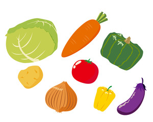 野菜　ピーマン　キャベツ　人参　南瓜　　