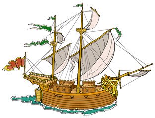 帆船01 © freehand