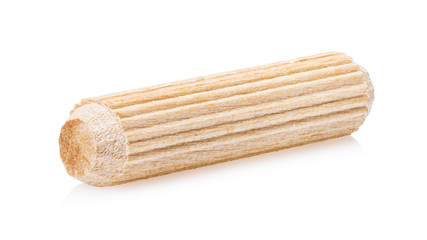 Furniture dowel Isolated on a white background. Photo Stacking