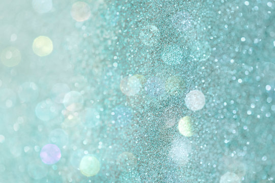 Teal sparkle glitter background