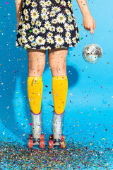 Roller disco girl