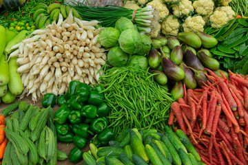 Vegetables for sale, Kolkata, India.