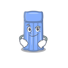 A mascot design of water mattress having confident gesture