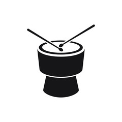 Drum icon design isolated on white background