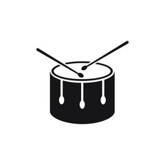 Drum icon design isolated on white background