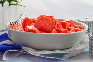 
healthy orange papaya ready to eat