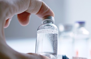 Medicine in vials , ready for vaccine injection , Cancer Treatment , Pain Treatment and can also be...
