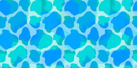 seamless pattern with abstract tropical sea breeze