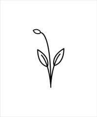 flower plant line icon,vector best line icon.