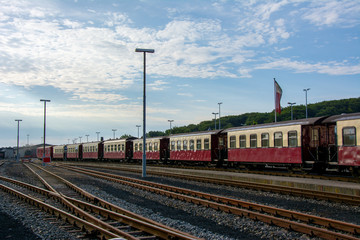 Obraz premium Steam locomotive - Bad Doberan, Germany