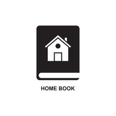 HOME BOOK ICON, HOUSE BOOK ICON