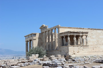 ruins of ancient greek temple in Athens