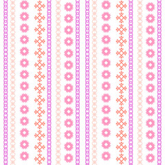 Simple embroidered design pattern for living room decor.