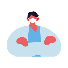 medical man using face mask