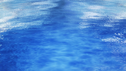 Sea Ocean Water Wave surface sky 3D illustration background.