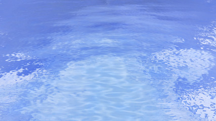 Sea Ocean Water Wave surface sky 3D illustration background.