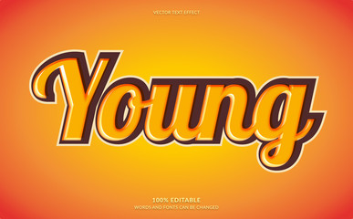 Editable Text Effect, Stylish Youth Text Style