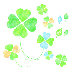 水彩クローバー
