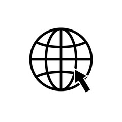 Internet symbol. Design vector illustration