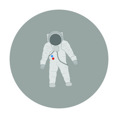 astronaut suit from united states. illustration for web and mobile design.