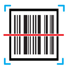barcode scan icon on white background. flat style. barcode product distribution icon for your web site design, logo, app, UI. business concept barcode. barcode sign.