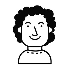 young man avatar character icon