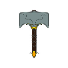 In Norse mythology, Mjolnir is described as one of the most feared weapons in Norse mythology. It belongs to the god Thor
