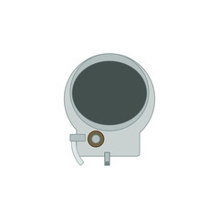 old russian cosmonaut helmet. Illustration for web and mobile design.