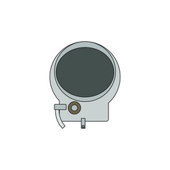 old russian cosmonaut helmet. Illustration for web and mobile design.