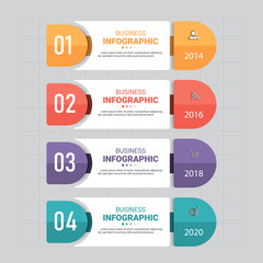 Infographics banner design template, can be used for workflow layout, diagram, annual report, web design.Creative banner, label vector.