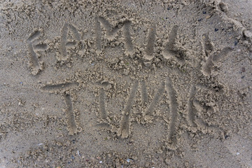 Print on a sand describing current challenging situation aroun the world regarding to corona virus covid-19