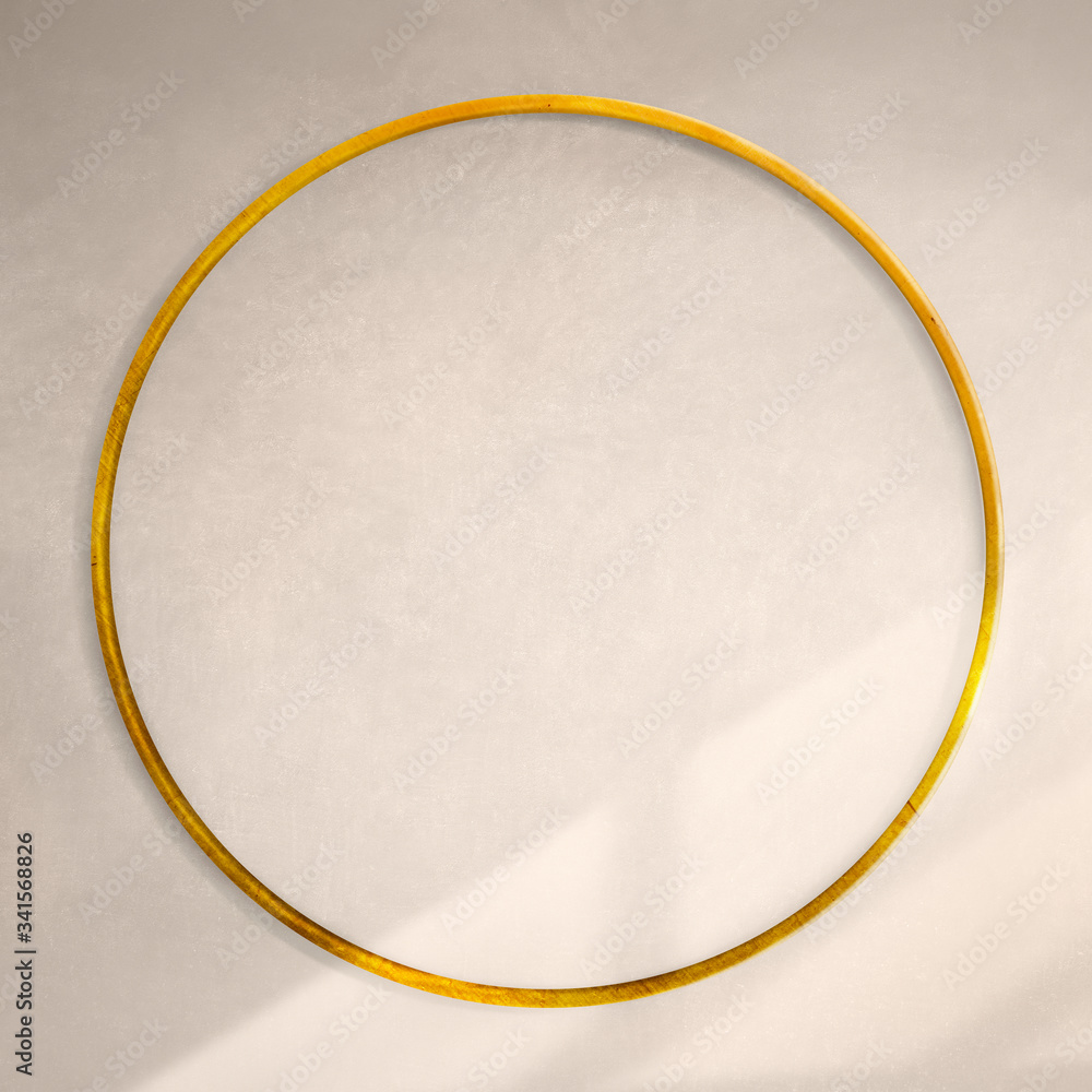 Canvas Prints empty golden frame