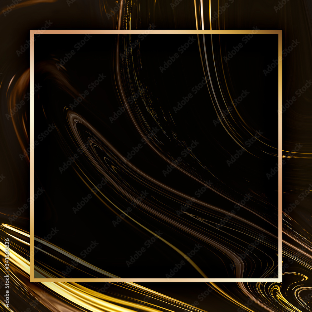 Wall mural fluid texture background squared frame