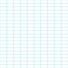 Square wide grid pattern art  straight line. Wide grid design for print. Education. School notebook paper grid art . Straight line table. Seamless vector illustration.