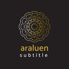 ornament logo gold and silver