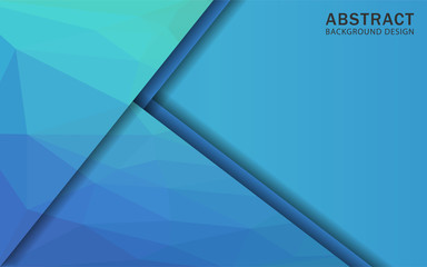 Modern triangulation colorful background with overlap layers design.