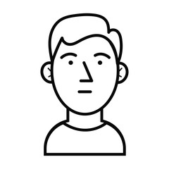 young blond man avatar character icon