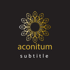 ornament logo gold and silver