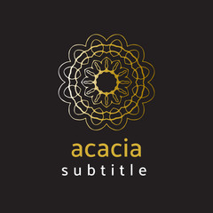 ornament logo gold and silver
