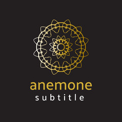 ornament logo gold and silver