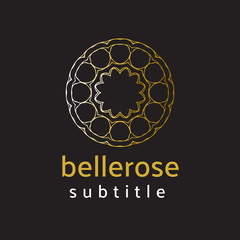 ornament logo gold and silver