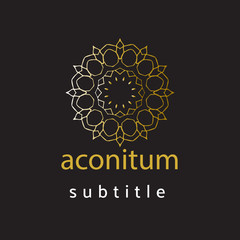 ornament logo gold and silver